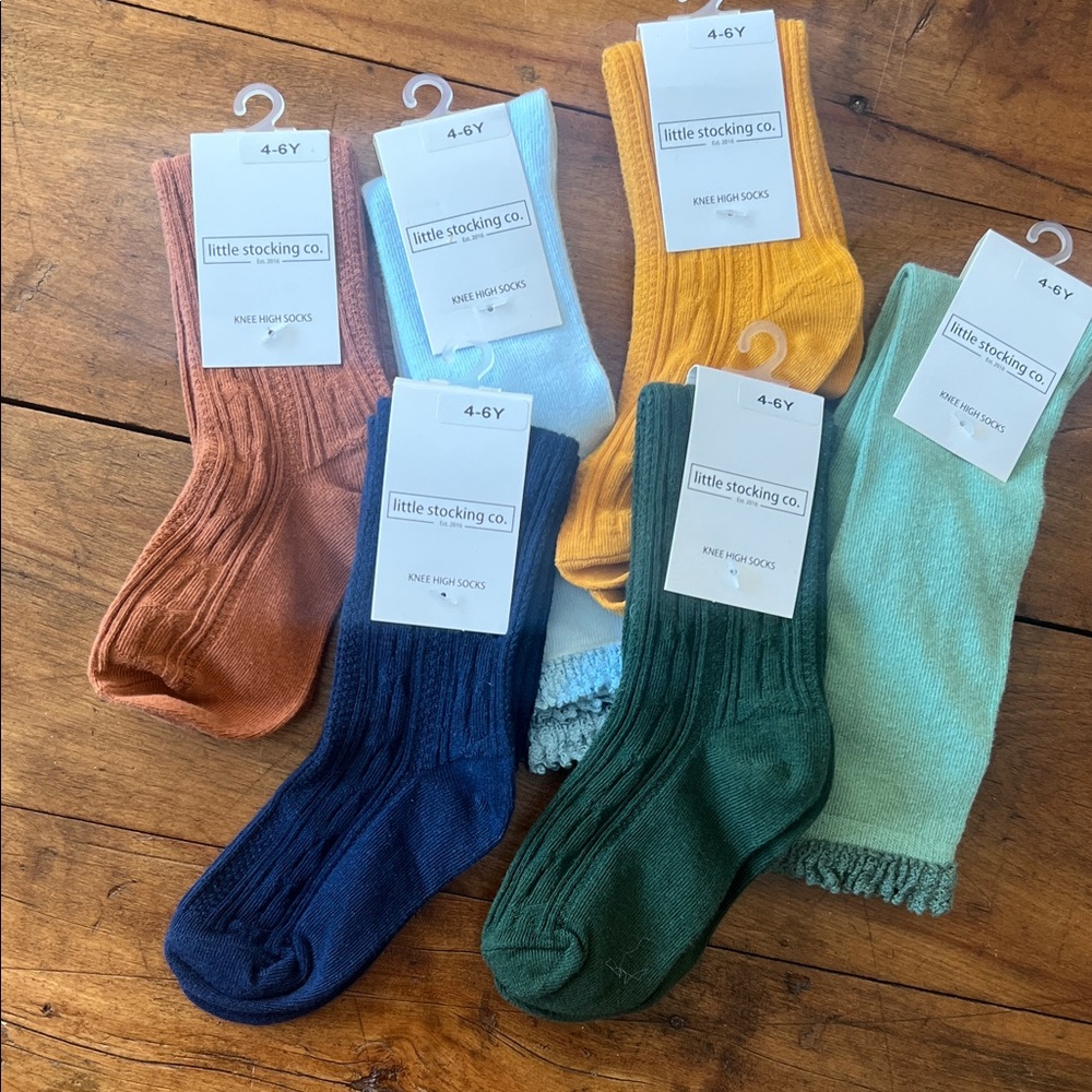 Kids Knee High Socks - Multi-Color Pack